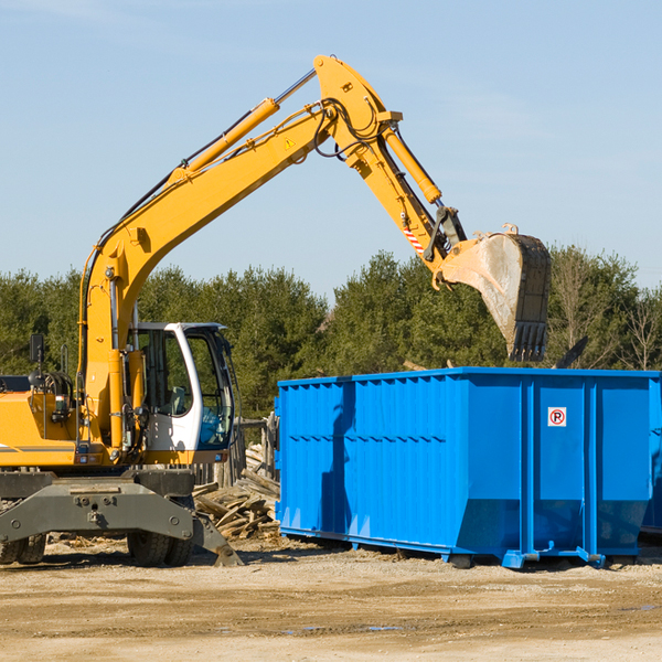 what size residential dumpster rentals are available in Delco North Carolina